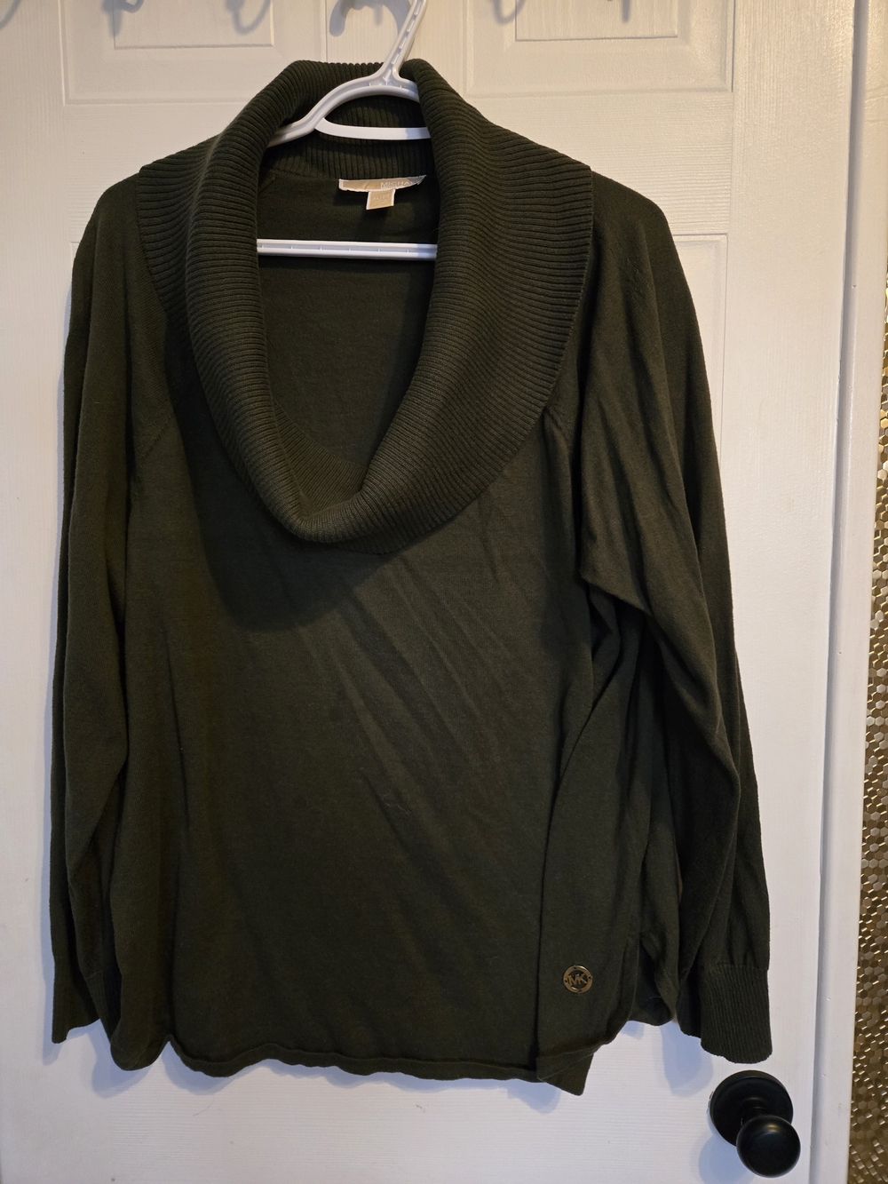 MICHAEL Michael Kors Olive Green Cowl Neck Sweater